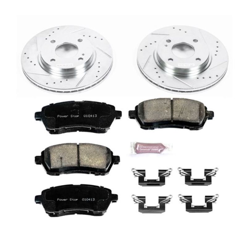 Power Stop 11-19 Ford Fiesta Front Z23 Evolution Sport Brake Kit Brake Kits - Performance D&S PowerStop