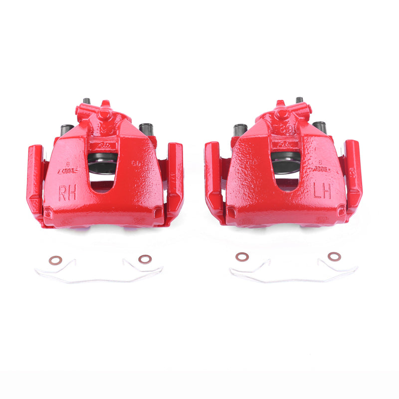Power Stop 05-07 Ford Focus Front Red Calipers w/Brackets - Pair Brake Calipers - Perf PowerStop