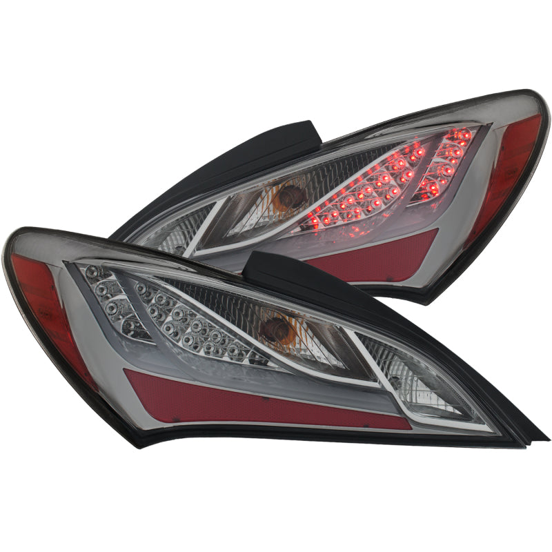 ANZO 2010-2013 Hyundai Genesis LED Taillights Smoke Tail Lights ANZO