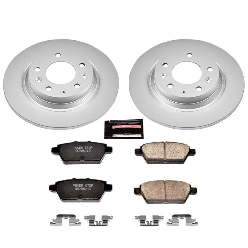 Power Stop 06-12 Ford Fusion Rear Z17 Evolution Geomet Coated Brake Kit Brake Kits - Performance Blank PowerStop