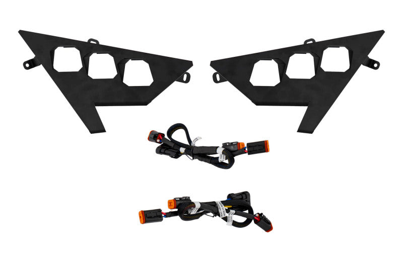 Diode Dynamics 20-Present Polaris RZR Headlight Wiring Harnesses and Brackets Only (Pair) Wiring Connectors Diode Dynamics