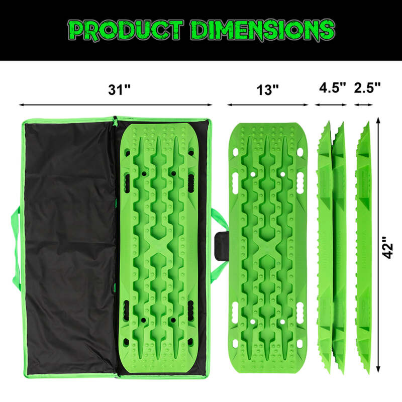 Rhino USA Recovery Traction Boards - Green (Pair) Recovery Boards Rhino USA