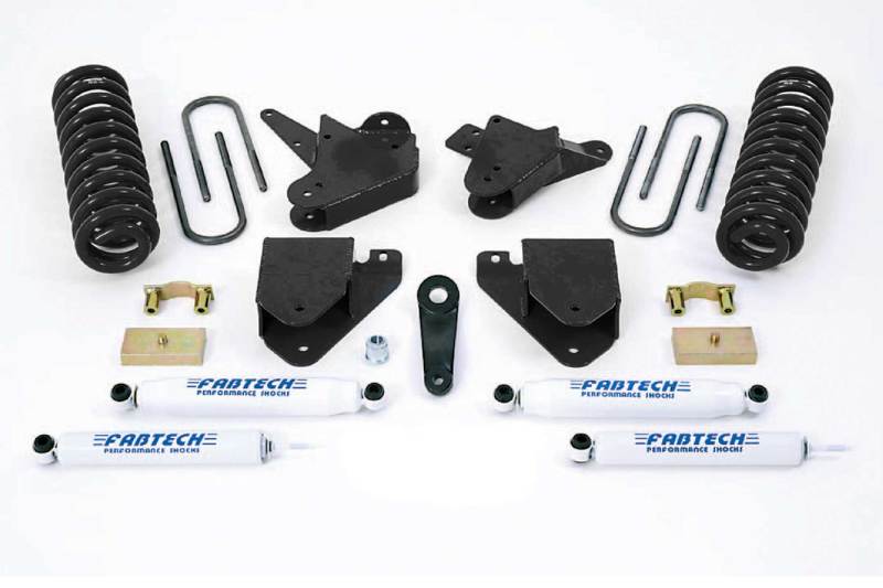 Fabtech 99-00 Ford F250/350 2WD w/Gas & 6.0L Diesel 6in Basic Sys w/Perf Shks Lift Kits Fabtech