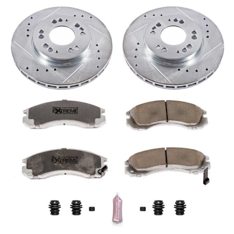 Power Stop 91-96 Dodge Stealth Front Z26 Street Warrior Brake Kit Brake Kits - Performance D&S PowerStop