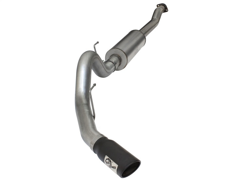 aFe MACHForce XP SS Exhaust 4in Cat-Back w/ Black Tip 2015 Ford F-150 EcoBoost V6 2.7/3.5Ltt Catback aFe