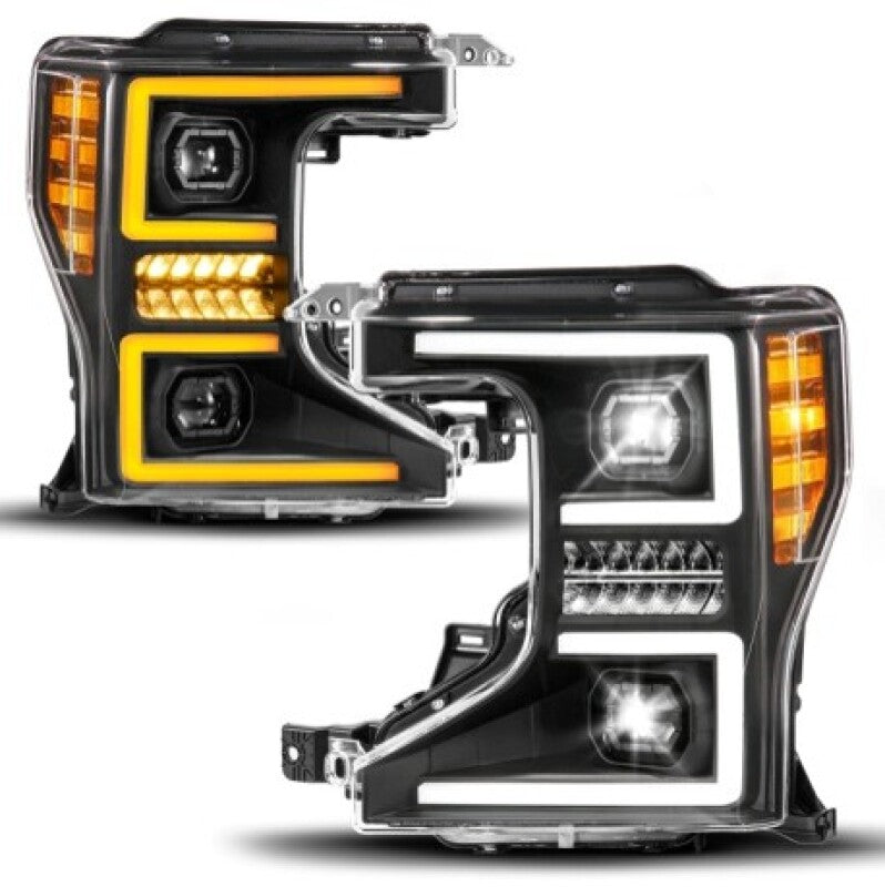 ANZO 20-22 Ford Super Duty (Halogen) Z-Series Full LED Proj Headlights SeqSig - Driver Side ONLY Headlights ANZO