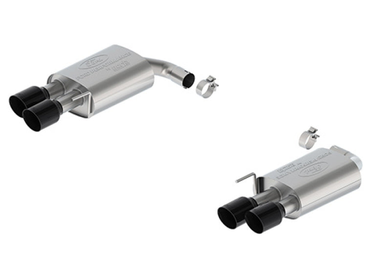 Ford Racing 2024 Mustang 5.0L Touring Non-Active Axle-Back w/GT Valance & Black Tip Axle Back Ford Racing