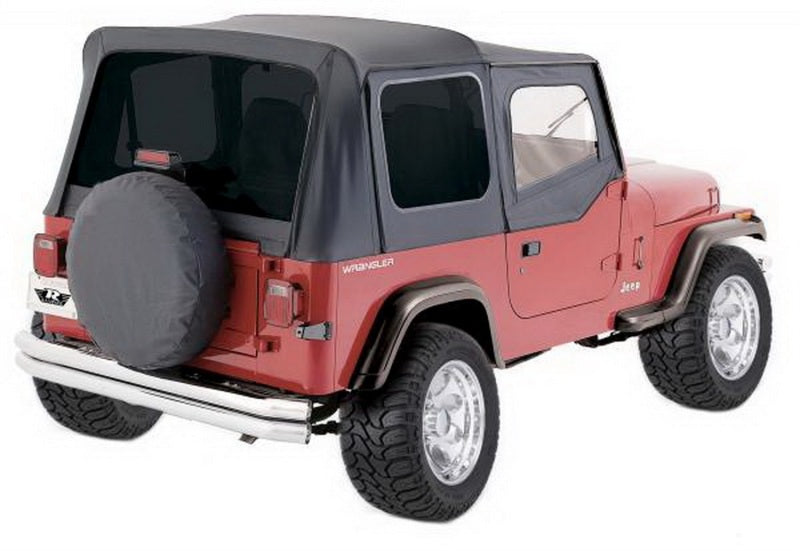 Rampage 1988-1995 Jeep Wrangler(YJ) OEM Replacement Top - Black Denim Soft Tops Rampage