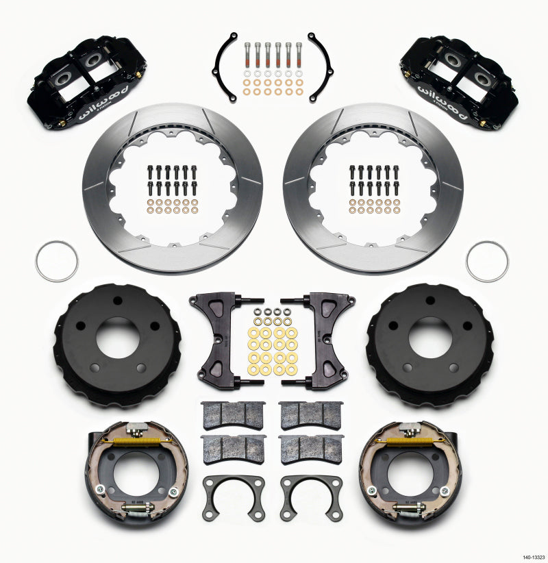 Wilwood Narrow Superlite 4R Rear P-Brk Kit 12.88in Big Ford 2.36in Off Bronco 5 x 5.50 Big Brake Kits Wilwood