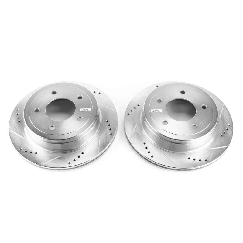 Power Stop 04-07 Ford E-150 Rear Evolution Drilled & Slotted Rotors - Pair Brake Rotors - Slot & Drilled PowerStop