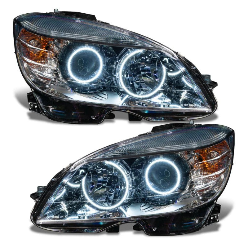 Oracle 08-11 Mercedes Benz C-Class Pre-Assem. Headlights Chrome Housing- w/BC1 Controller Headlights ORACLE Lighting