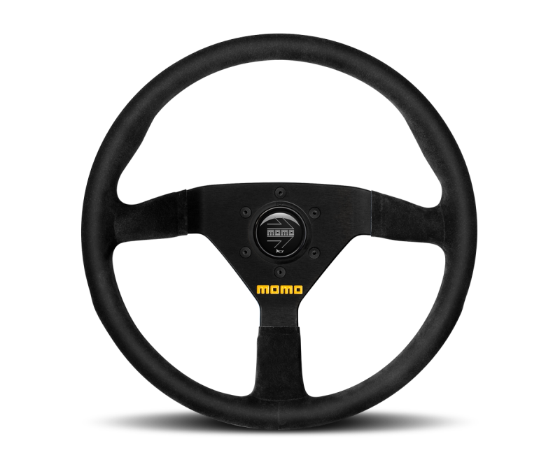 Momo MOD78 Steering Wheel 350 mm - Black Suede/Black Spokes Steering Wheels MOMO