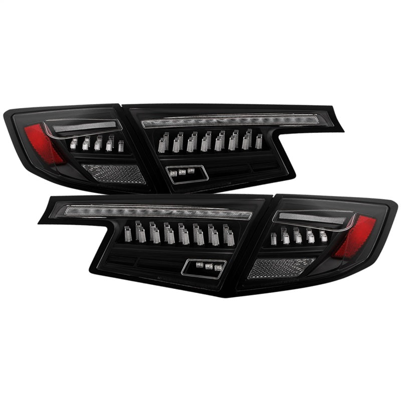 Spyder Apex 22-24 Honda Civic 5-Door LED Tail Lights - Black (ALT-YD-HC225DAP-SEQGR-BK) Tail Lights SPYDER