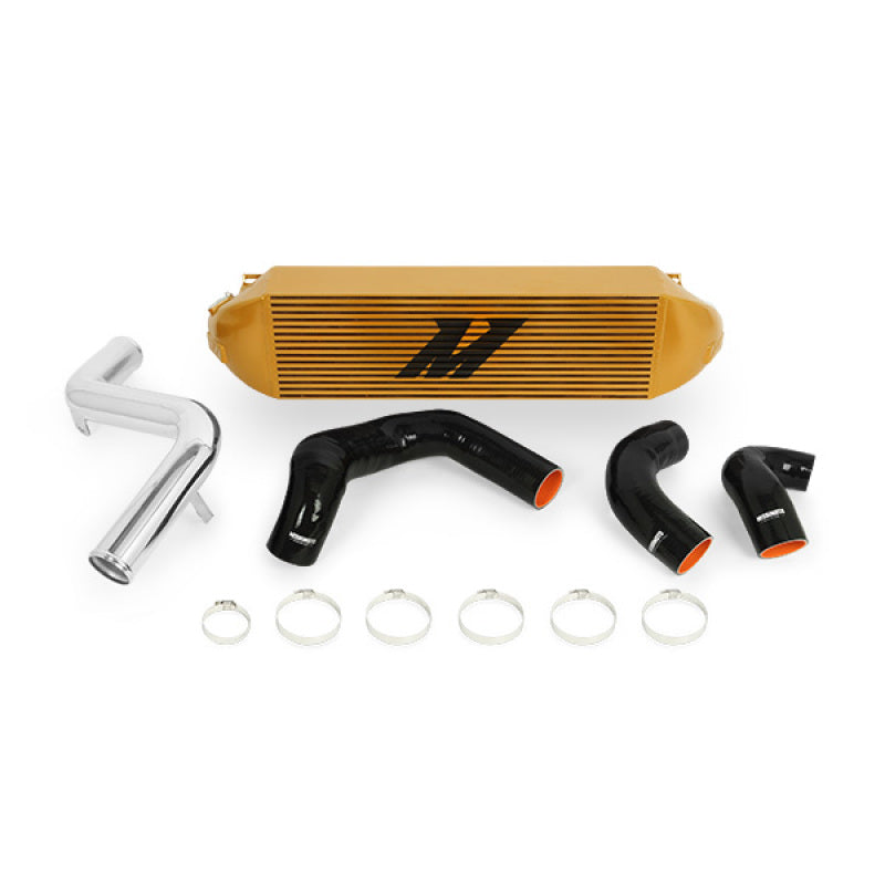 Mishimoto 2013+ Ford Focus ST Gold Intercooler w/ Polished Pipes Intercooler Kits Mishimoto