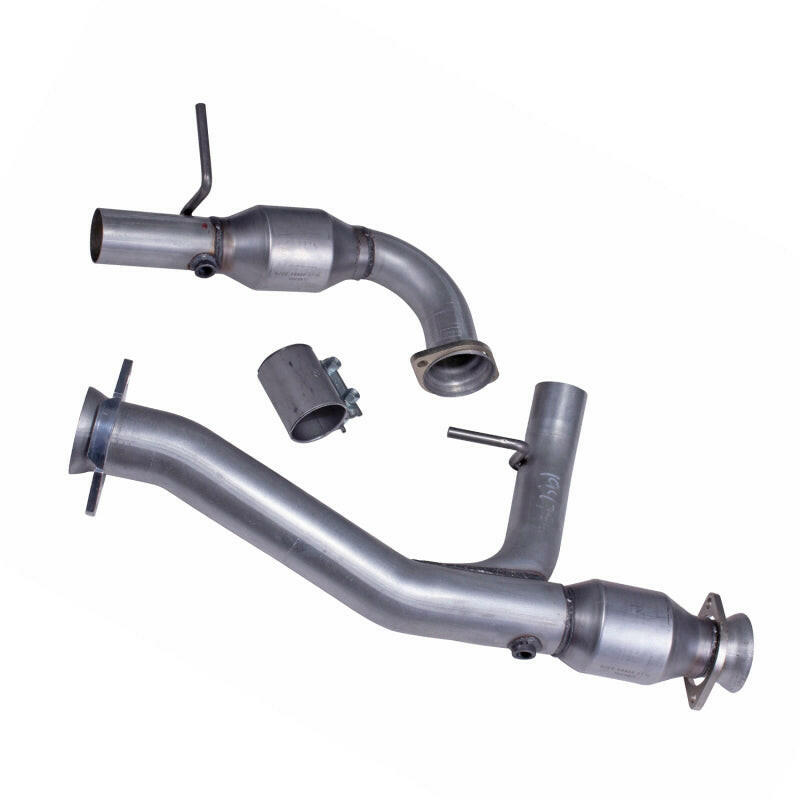 BBK 11-14 Ford F-150 Coyote 5.0 3in Short Exhaust Mid Y-Pipe w/ Catalytic Converters (For 1947) Connecting Pipes BBK
