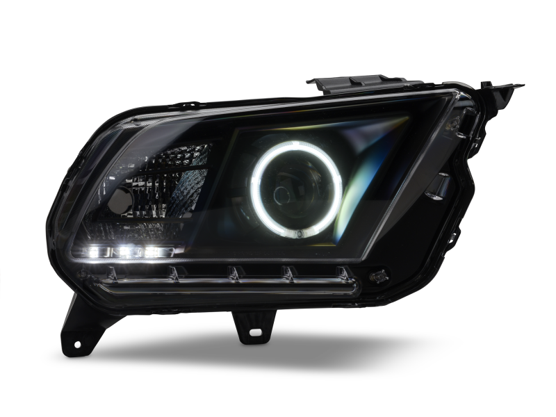 Raxiom 10-12 Ford Mustang w/ Headlights CCFL Halo Projector Headlights- Black Housing (Clear Lens) Headlights Raxiom