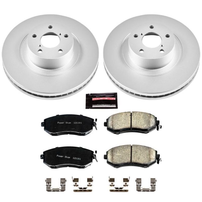 Power Stop 13-16 Scion FR-S Front Z17 Evolution Geomet Coated Brake Kit Brake Kits - Performance Blank PowerStop