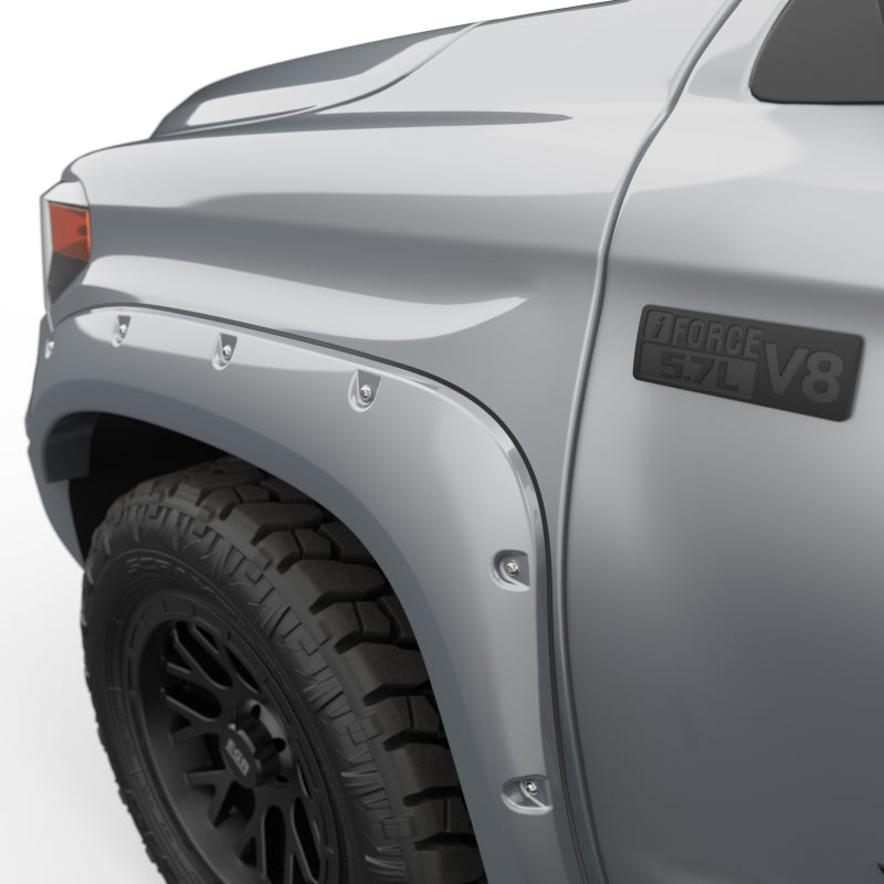 EGR 14+ Toyota Tundra Bolt-On Look Color Match Fender Flares - Set - Silver Sky Fender Flares EGR