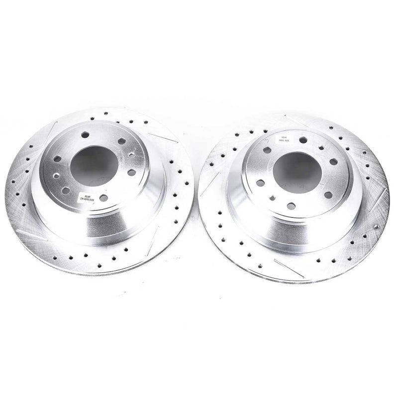Power Stop 04-07 Buick Rainier Rear Evolution Drilled & Slotted Rotors - Pair Brake Rotors - Slot & Drilled PowerStop