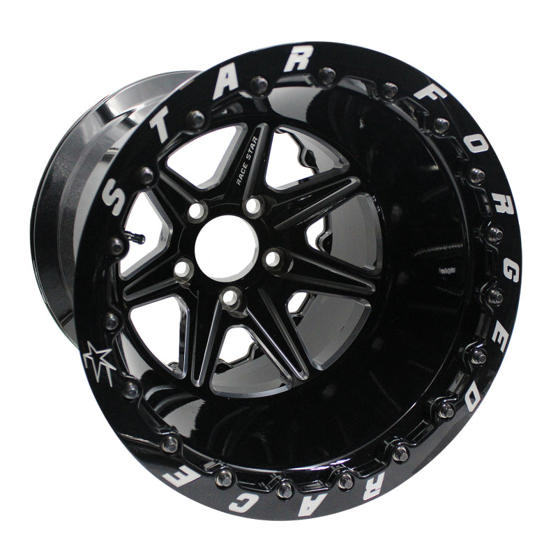 Race Star 72 ValStar 15x14 / 5x4.50BC / 5.5BS / 3.072in CB / Black w/Machined Accents Wheel Wheels - Forged Race Star