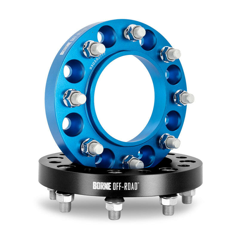 Borne Off-Road Wheel Spacers 8X165.1 121.3 25 M14 Blu Wheel Spacers & Adapters Borne Off-Road