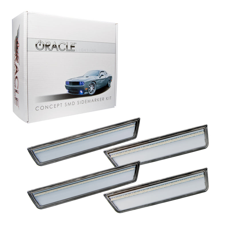 Oracle 08-14 Dodge Challenger Concept Sidemarker Set - Clear - No Paint Light Strip LED ORACLE Lighting