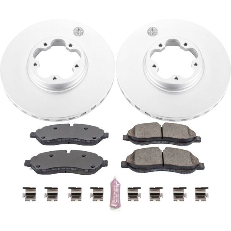 Power Stop 15-18 Ford Transit-350 HD Front Z17 Evolution Geomet Coated Brake Kit Brake Kits - Performance Blank PowerStop
