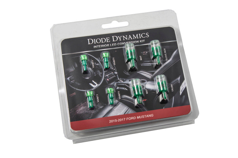 Diode Dynamics Mustang Interior Light Kit 15-17 Mustang Stage 1 - Green Bulbs Diode Dynamics
