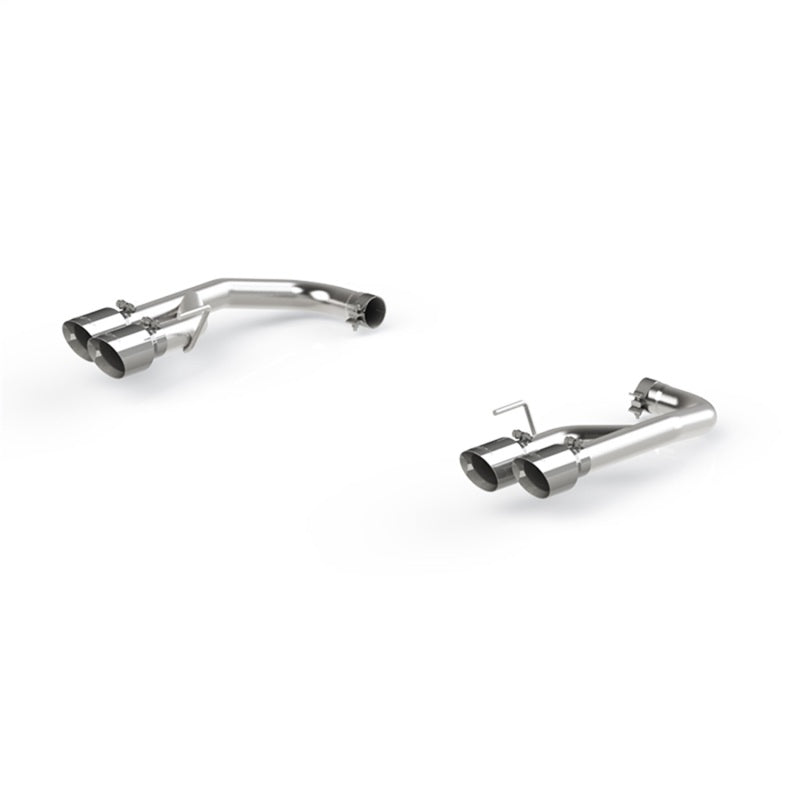 MBRP 18-20 Ford Mustang GT 2.5in T304 Non Active Dual Axle Back Exhaust System - 4in Dual Wall Tips Axle Back MBRP