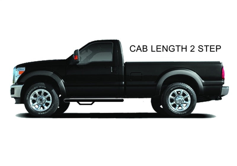 N-Fab Nerf Step 07-13 Chevy-GMC 2500/3500 07-10 1500 Regular Cab - Tex. Black - Cab Length - 3in Side Steps N-Fab