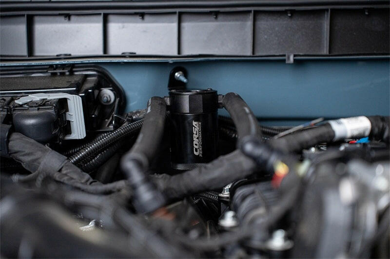 Corsa 2021-2025 Ford Bronco 2.7L Aluminum Oil Catch Can Oil Catch Cans CORSA Performance