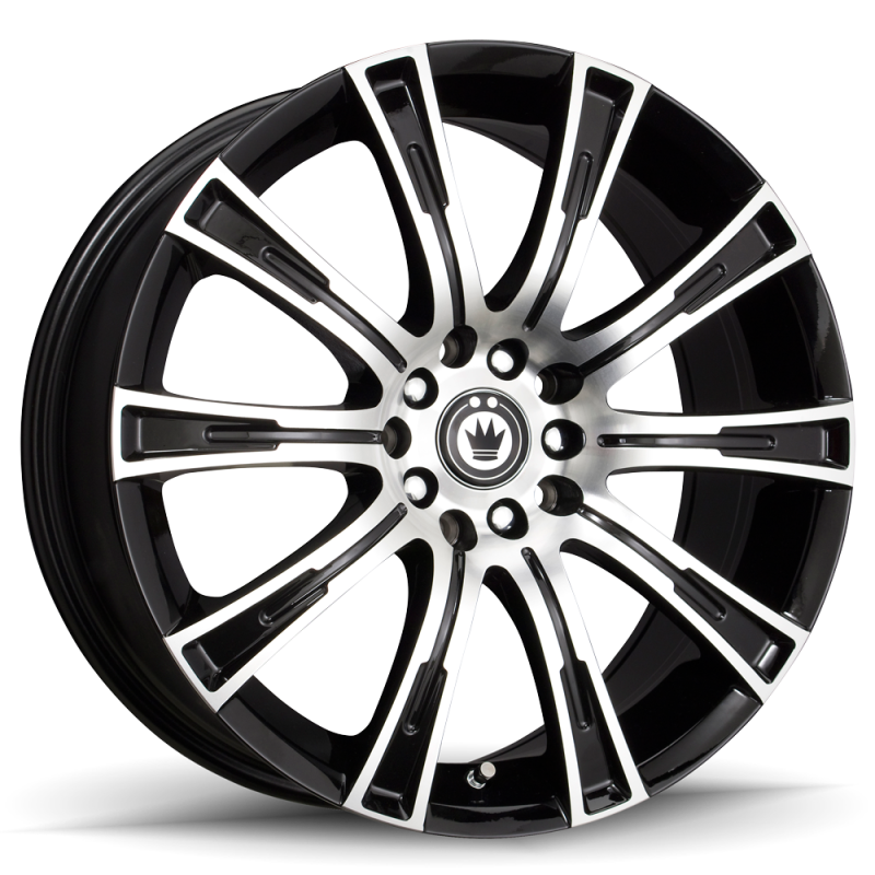 Konig Crown 18x8 5x114.3 ET40 Black Machine Face Wheels - Cast Konig