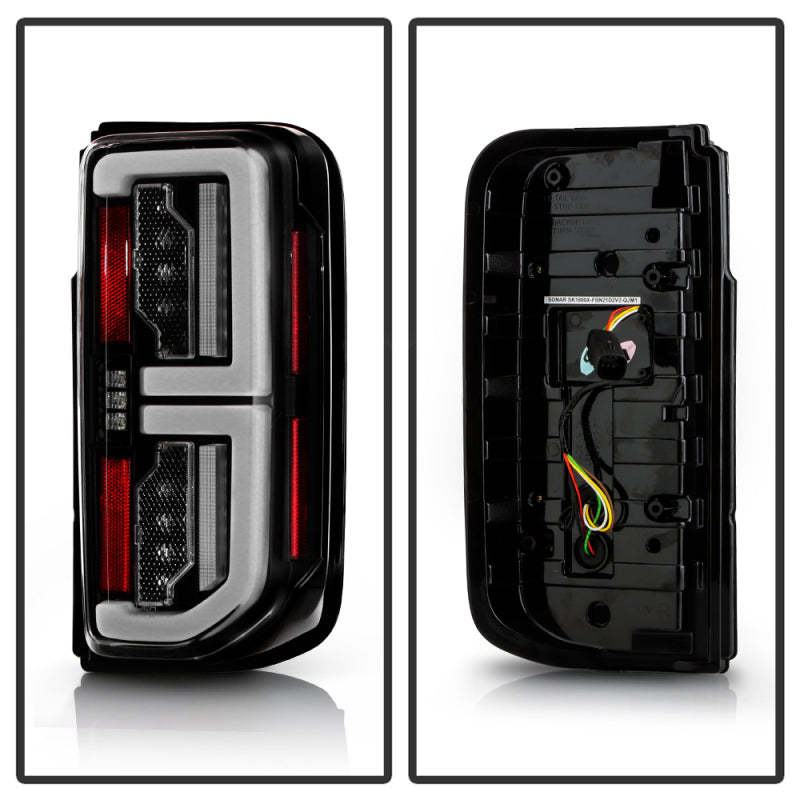 Spyder 21-23 Ford Bronco (Factory LED Model Only) LED Tail Lights - Black (ALT-YD-FB21LED-LED-BK) Tail Lights SPYDER