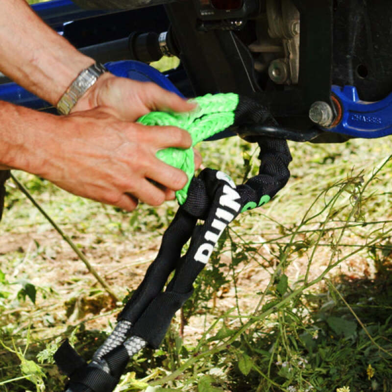 Rhino USA 7/8In X 30Ft Kinetic Rope Recovery Kit W/Soft Shackles (Black) Cargo Tie-Downs Rhino USA