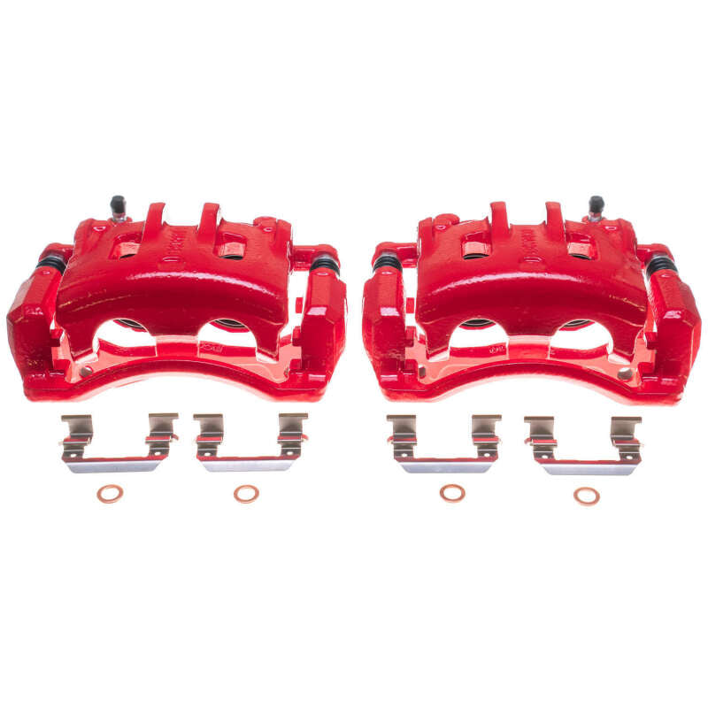 Power Stop 07-09 Hyundai Santa Fe Front Red Calipers - Pair Brake Calipers - Perf PowerStop