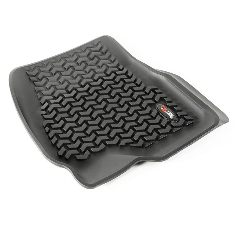 Rugged Ridge Floor Liner Front Black 2015-2020 Ford F-150 / Raptor / Extended / Super Crew Cab Floor Mats - Rubber Rugged Ridge