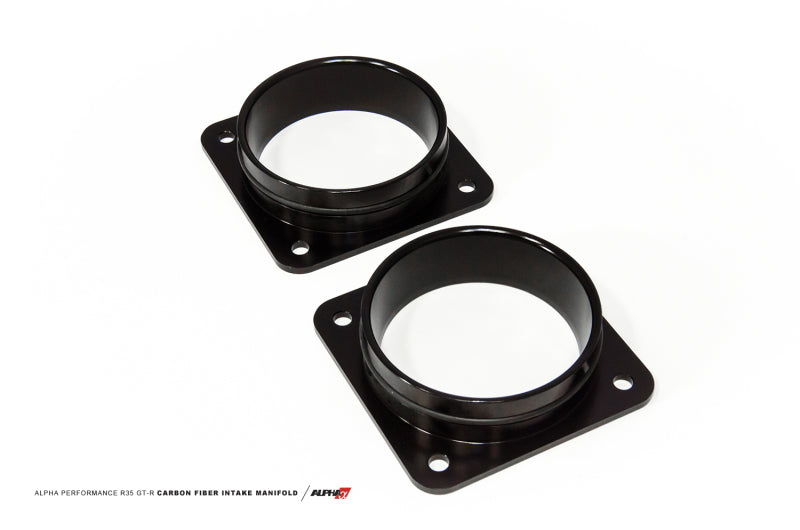 AMS Performance 2009+ Nissan GT-R R35 Stock Throttle Body Adapters for Carbon Intake Manifold Throttle Bodies AMS