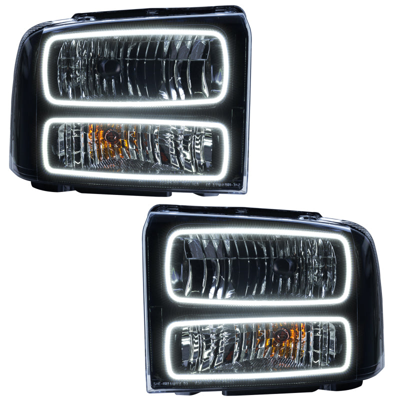 Oracle 05-07 Ford F-250/350 SMD HL - Black - White Headlights ORACLE Lighting