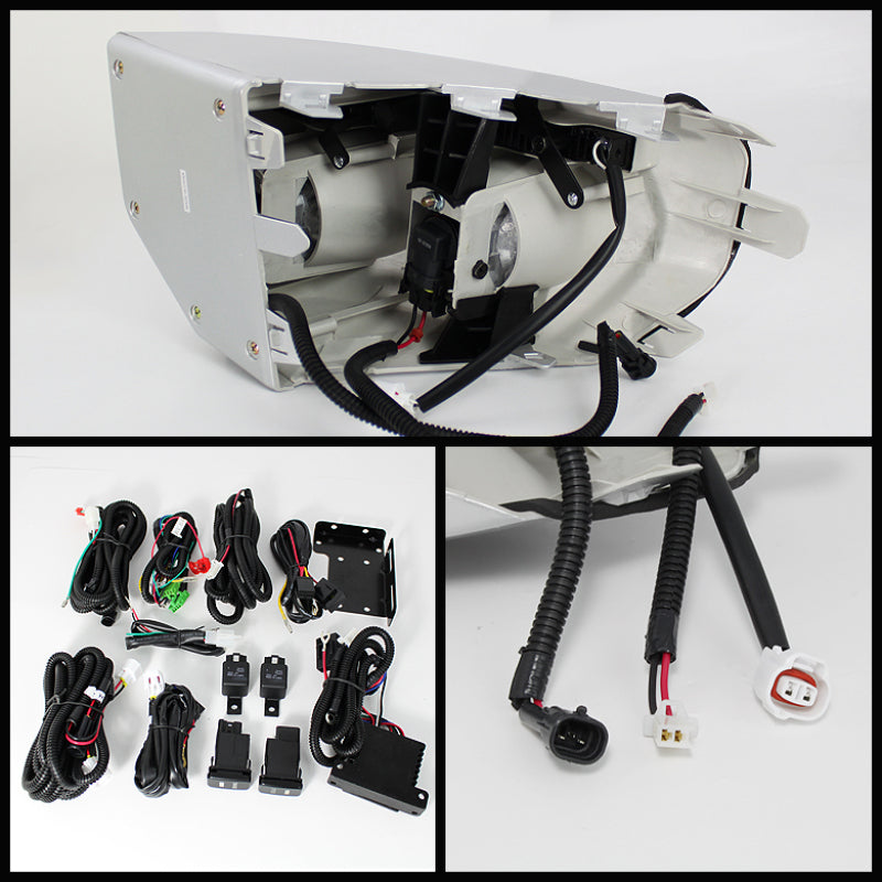 Spyder Toyota FJ Cruiser 07-14 Fog Lights W LED Daytime Running Lights w/swch- Clear FL-DRL-TFJ07-C Fog Lights SPYDER