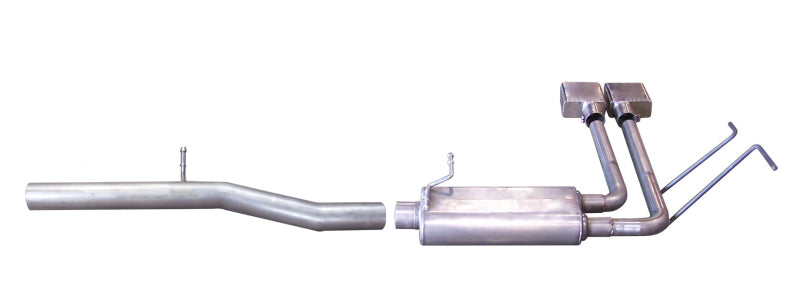 Gibson 10-13 Chevrolet Silverado 1500 LS 4.8L 2.5in Cat-Back Super Truck Exhaust - Stainless Catback Gibson