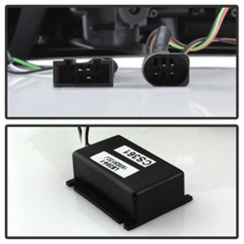 Spyder 08-12 Audi A5 LED Tail Lights - Red Clear ALT-YD-AA508V2-LED-RC Tail Lights SPYDER