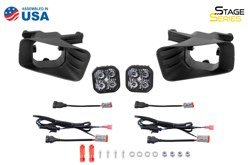 Diode Dynamics SS3 Max Type Ram Horiz Kit ABL - White SAE Fog Light Accessories and Wiring Diode Dynamics