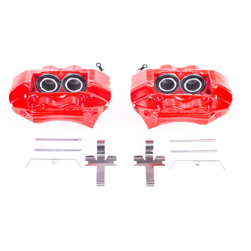 Power Stop 96-02 Toyota 4Runner Front Red Calipers w/o Brackets - Pair Brake Calipers - Perf PowerStop