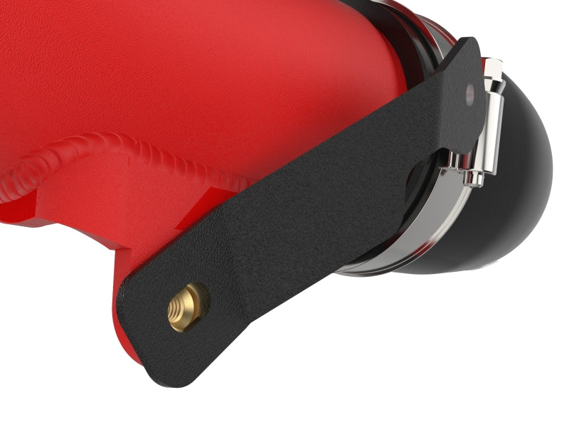 aFe 23-24 Toyota Sequoia V6-3.4L Hybrid BladeRunner 2.5in Aluminum Hot Charge Pipe - Red Intercoolers aFe