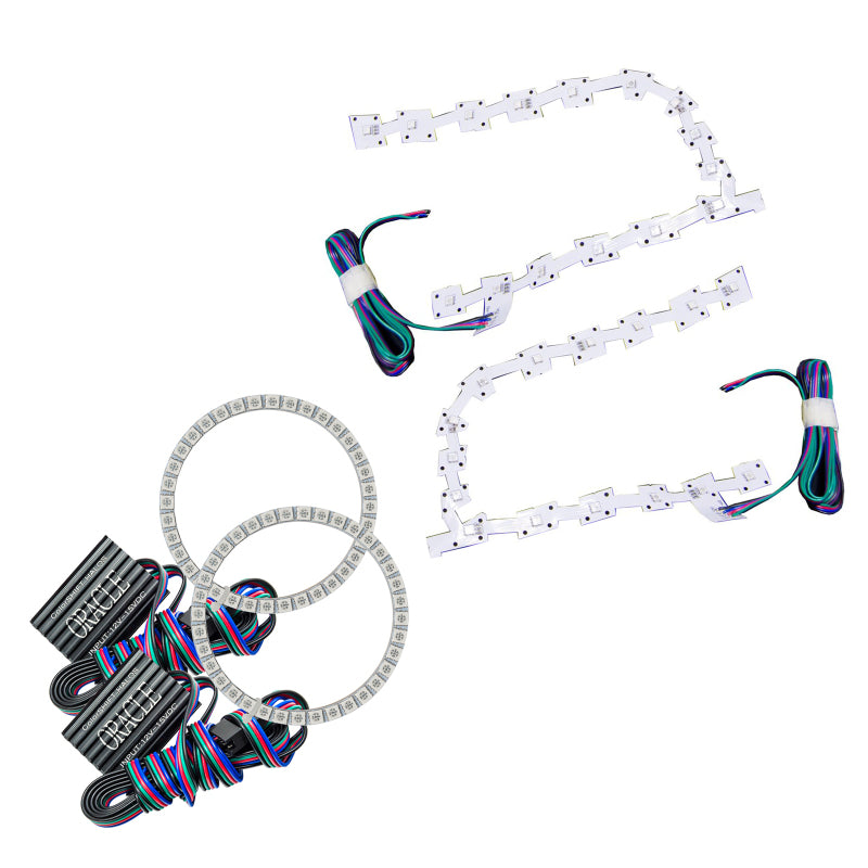 Oracle 11-19 Chrysler 300C DRL Upgrade w/ Halo Kit - ColorSHIFT w/o Controller Headlights ORACLE Lighting