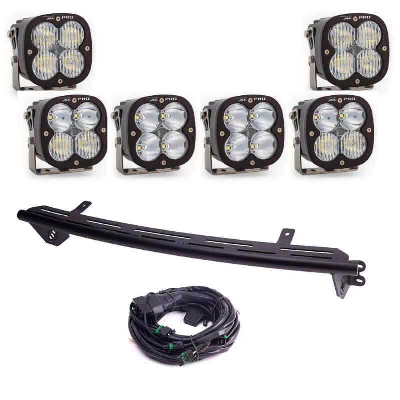 Baja Designs 23+ Ford Super Duty XL Pro Bull Bar Light Kit w/ Upfitter Light Bars & Cubes Baja Designs