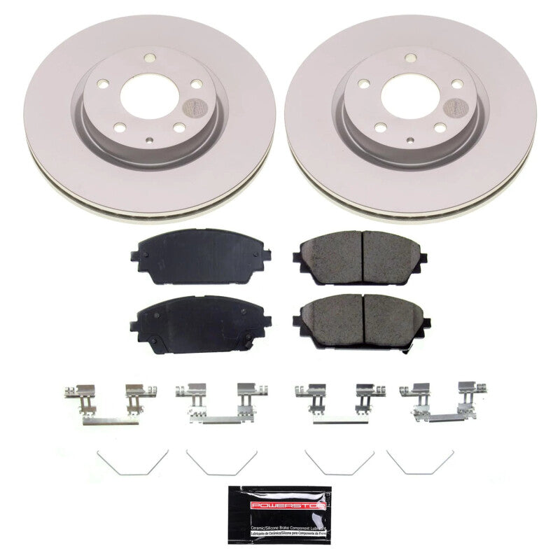 Power Stop 19-23 Mazda 3 Front Z17 Coated Brake Kit Brake Kits - Performance Blank PowerStop