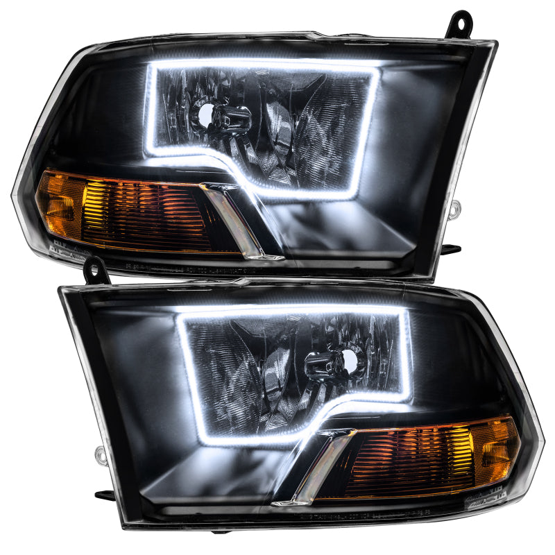 Oracle 09-12 Dodge Ram Non-Sport SMD HL - Black - White Headlights ORACLE Lighting