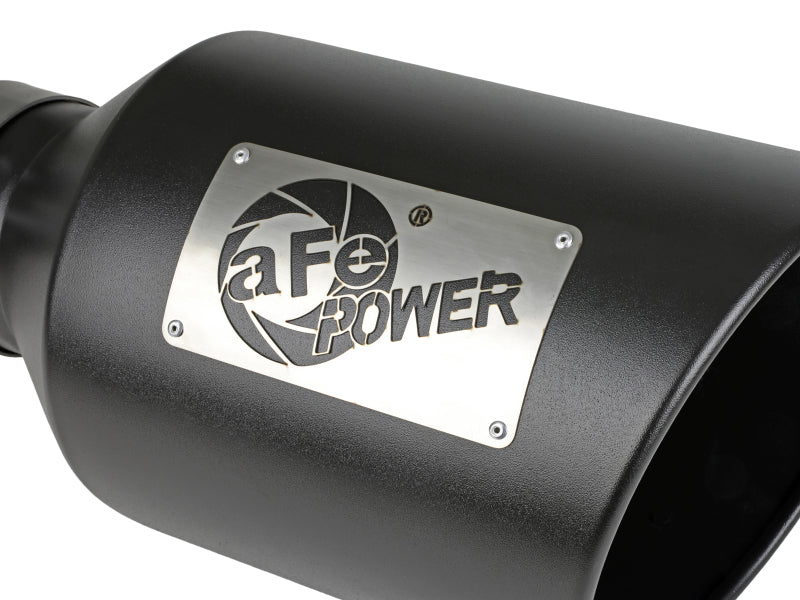 aFe Power MACH Force-Xp 409 Stainless Steel Clamp-on Exhaust Tip Black Tips aFe