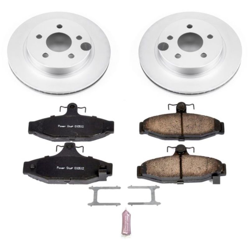 Power Stop 93-97 Chevrolet Camaro Rear Z17 Evolution Geomet Coated Brake Kit Brake Kits - Performance Blank PowerStop